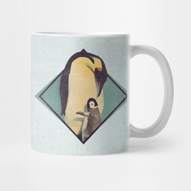 Best Mum - Penguin Retro by Fiasco Designs